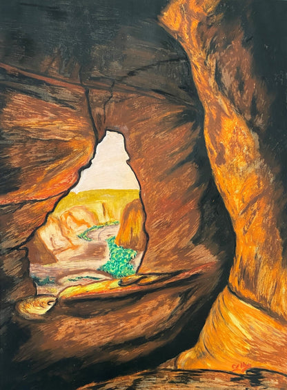 "Chaco Canyon", Limited edition print on Canvas, signed by Calby Boss