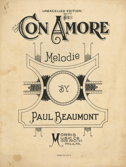 "Con Amore" Framed Print, Available with a gold or silver frame.
