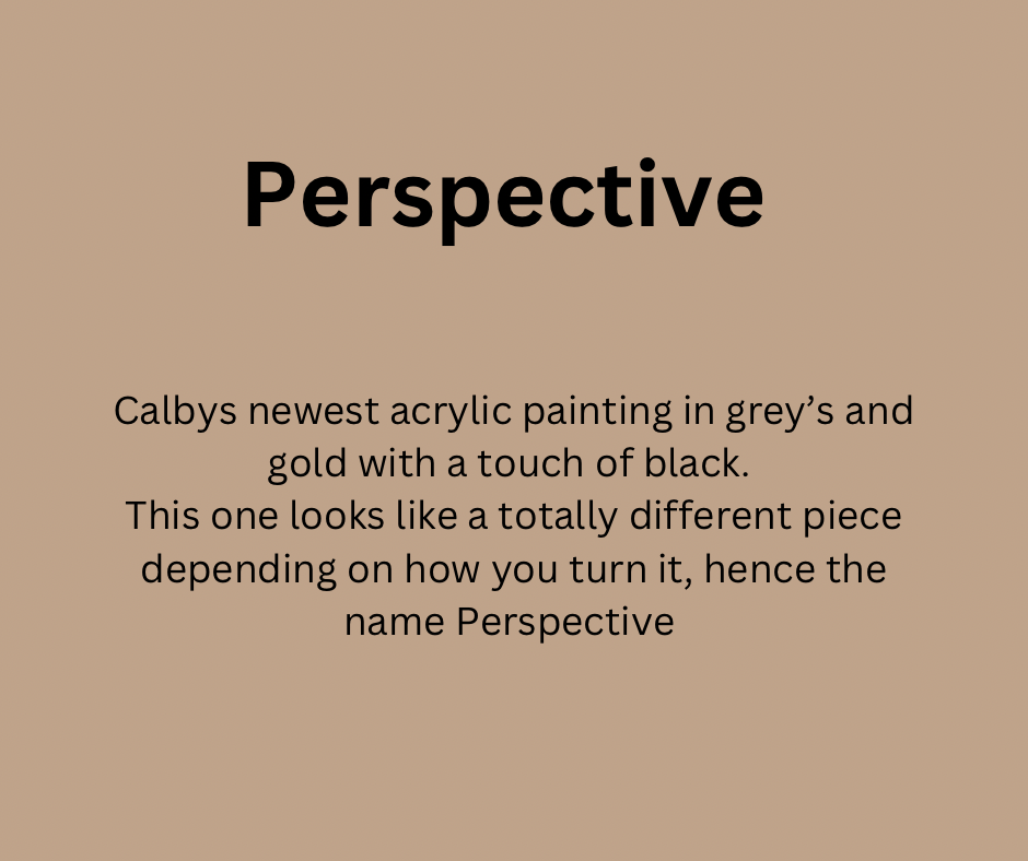 "Perspective", Original acrylic painting by Calby Boss