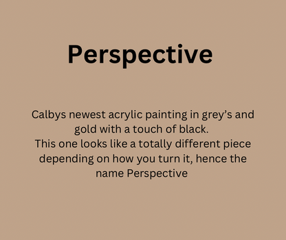 "Perspective", Original acrylic painting by Calby Boss