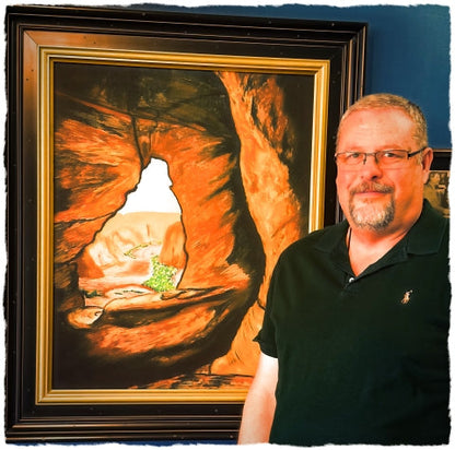 "Chaco Canyon", Limited edition print on Canvas, signed by Calby Boss