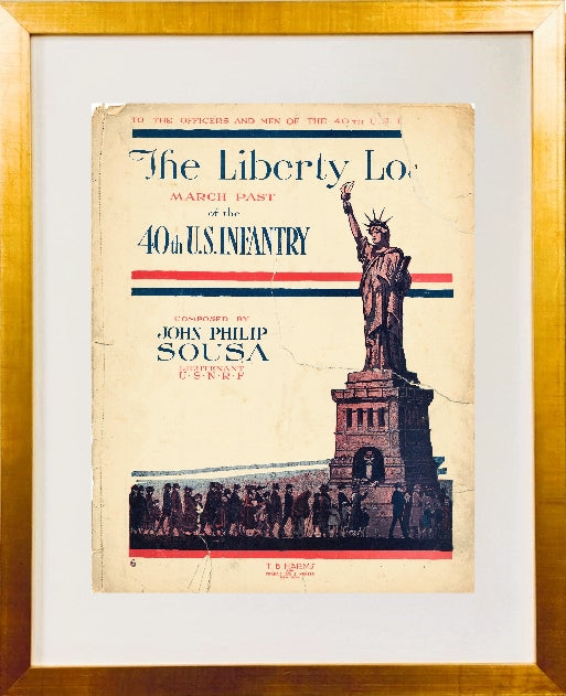 "The Liberty Loan" Framed Print, Available with a gold or silver frame.