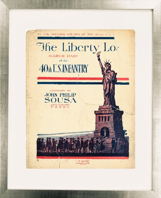 "The Liberty Loan" Framed Print, Available with a gold or silver frame.